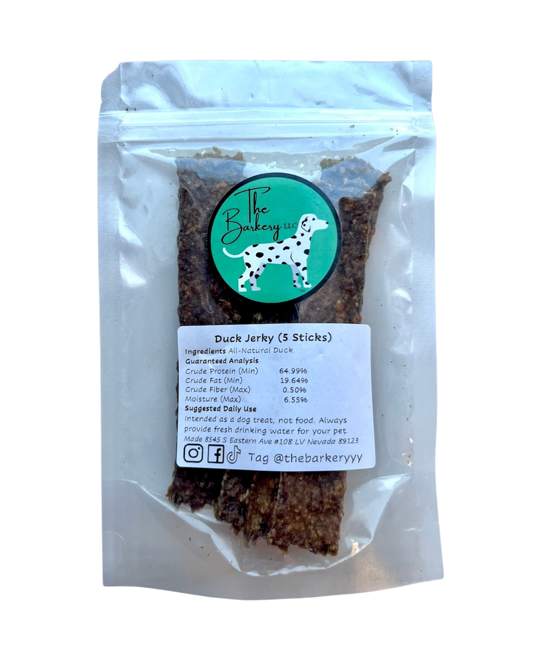 All Natural Duck Jerky Treats for Dogs & Cats