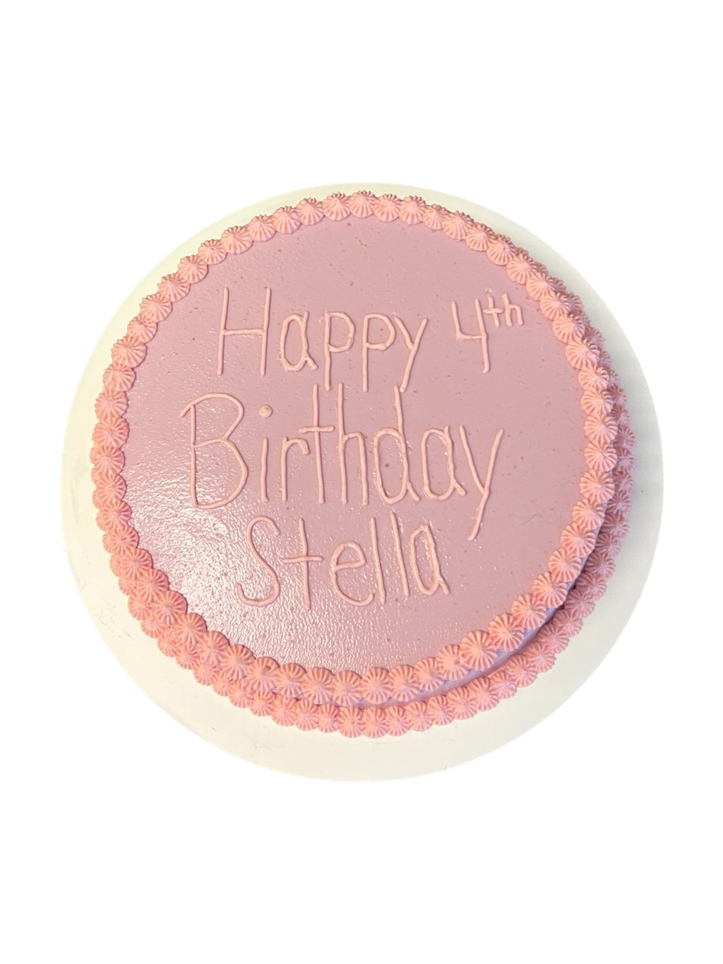 6inch Organic Circle Dog Cake - Customizable Message