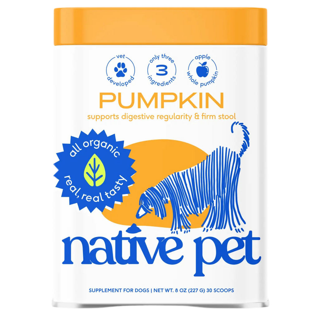 Organic Pumpkin Fiber Powder, Digestive Supplement For Dogs