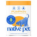 Native Pet pumpkin supplement powder for dogs and cats sold at The Barkery Las Vegas natural digestive support formula.