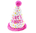 Birthday Hat Plush Dog Toy