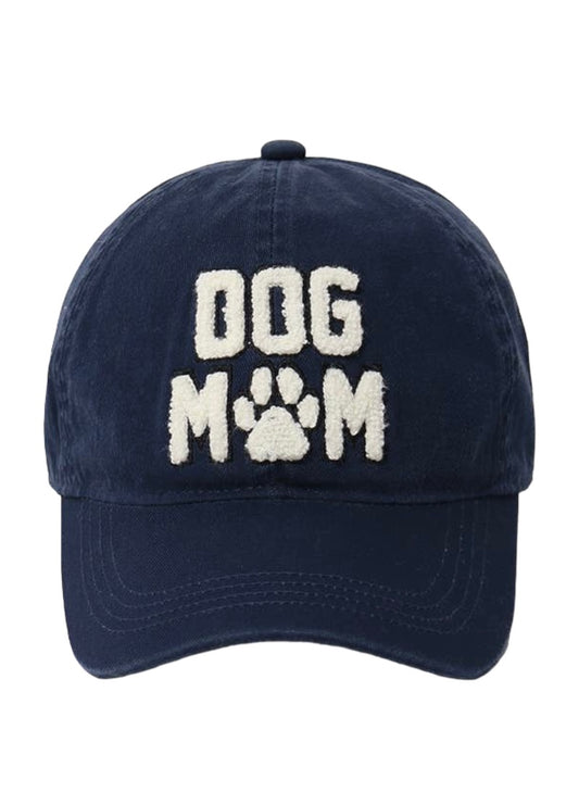 Dog Mom Baseball Hat: Navy