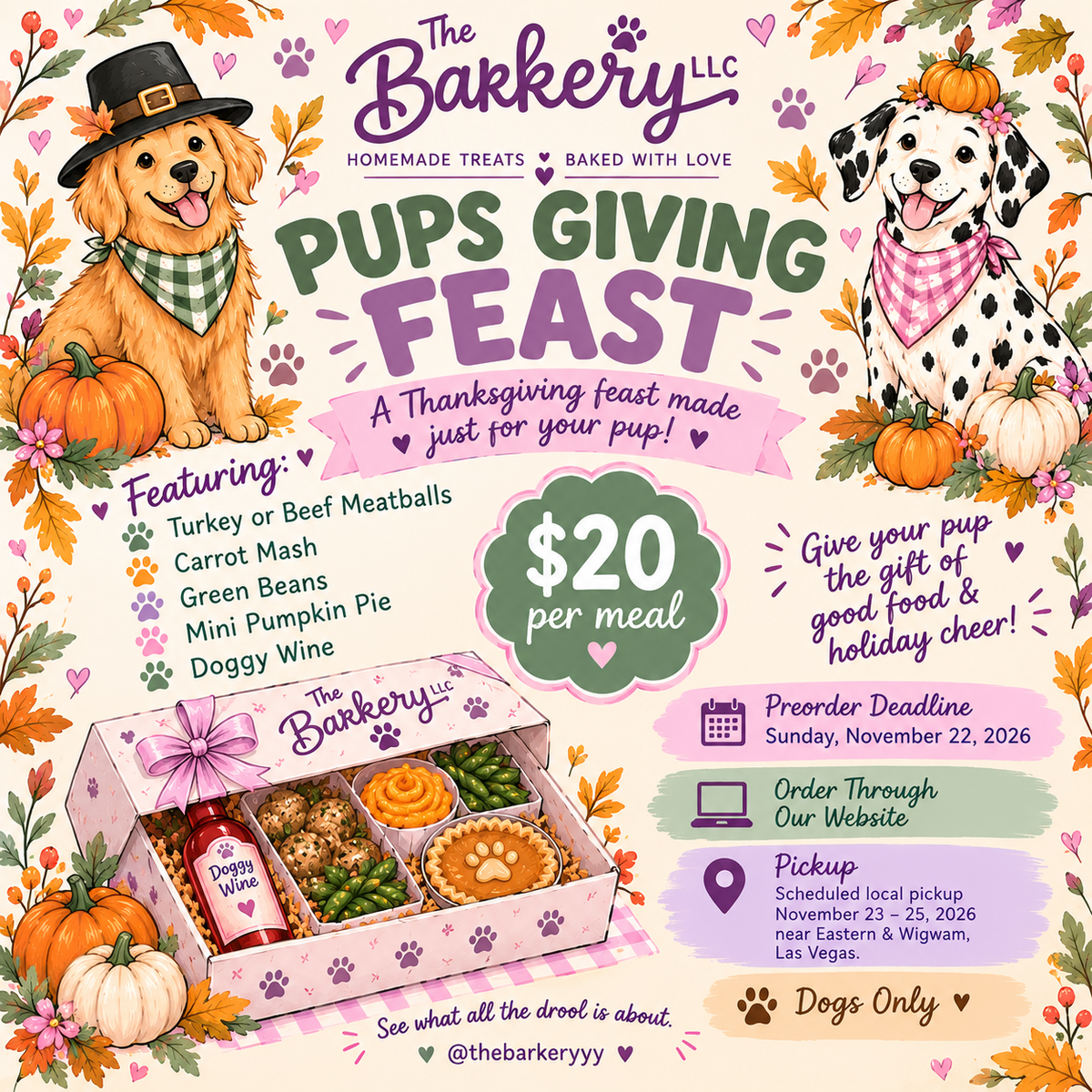 Pups-giving feast ￼