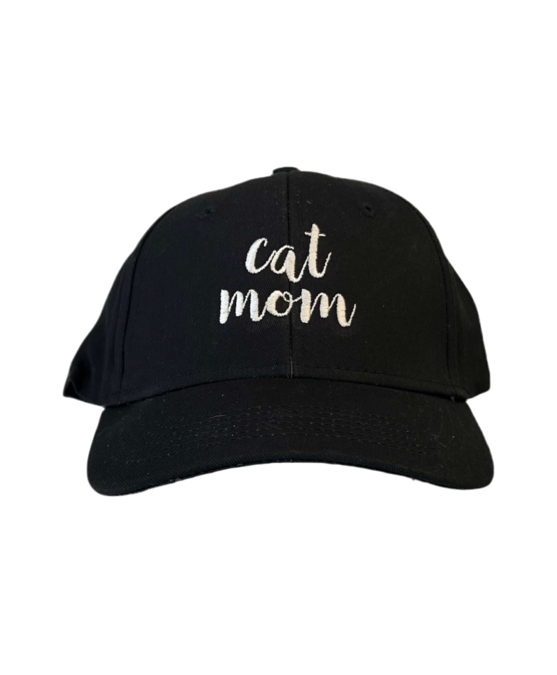 Tug Tees & Caps Cat Mom Hat - Adjustable Black Baseball Cap