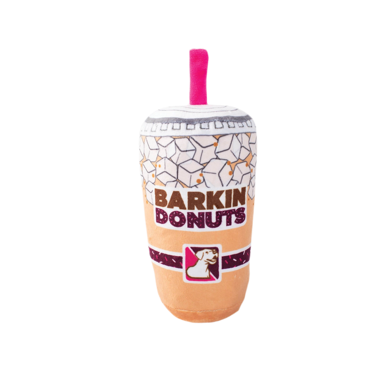 Wagsdale Barkin Donuts Iced Coffee Plush Dog Toy
