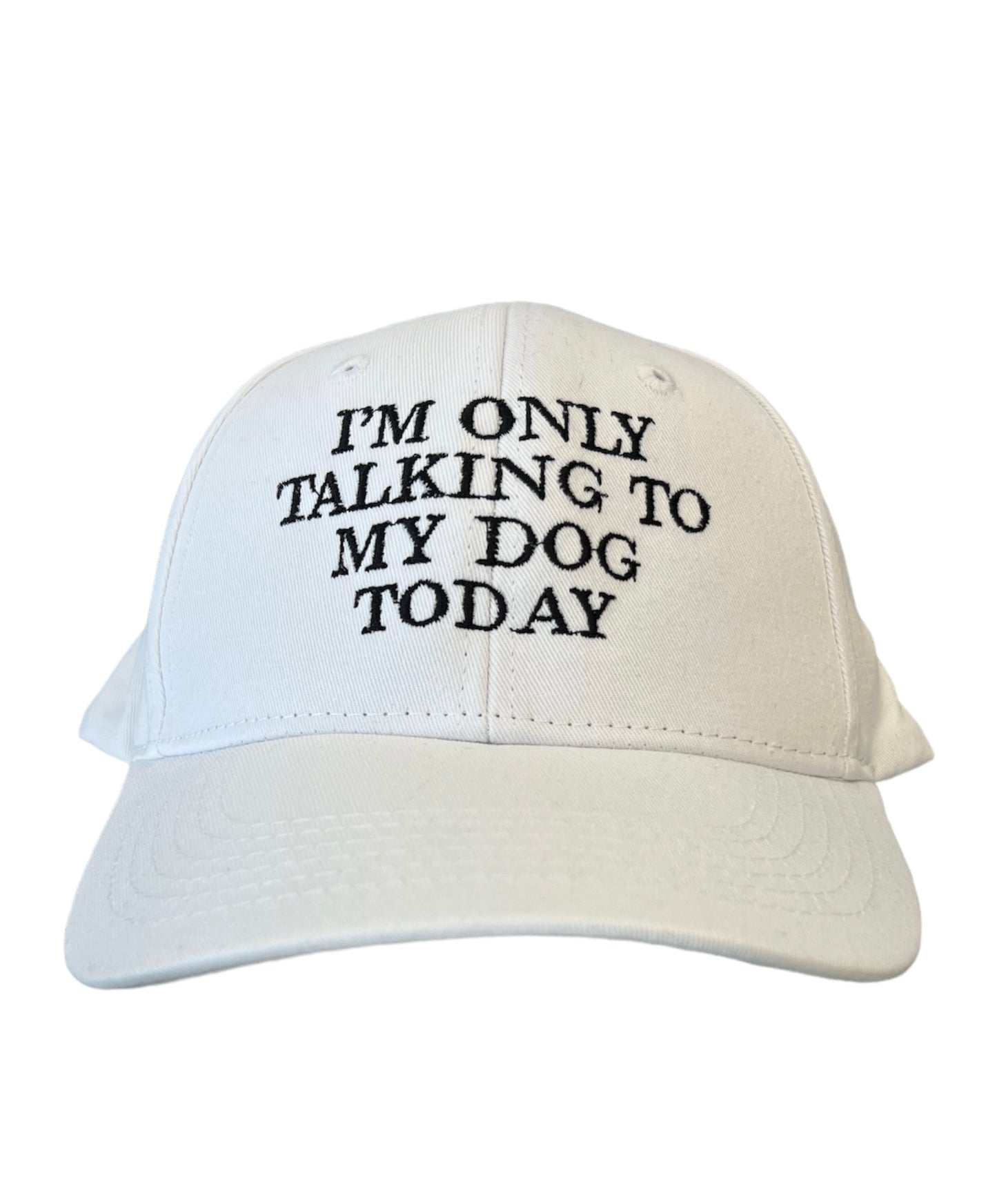 I’m only talking to my dog today Hat/Cap - The Barkery LLC