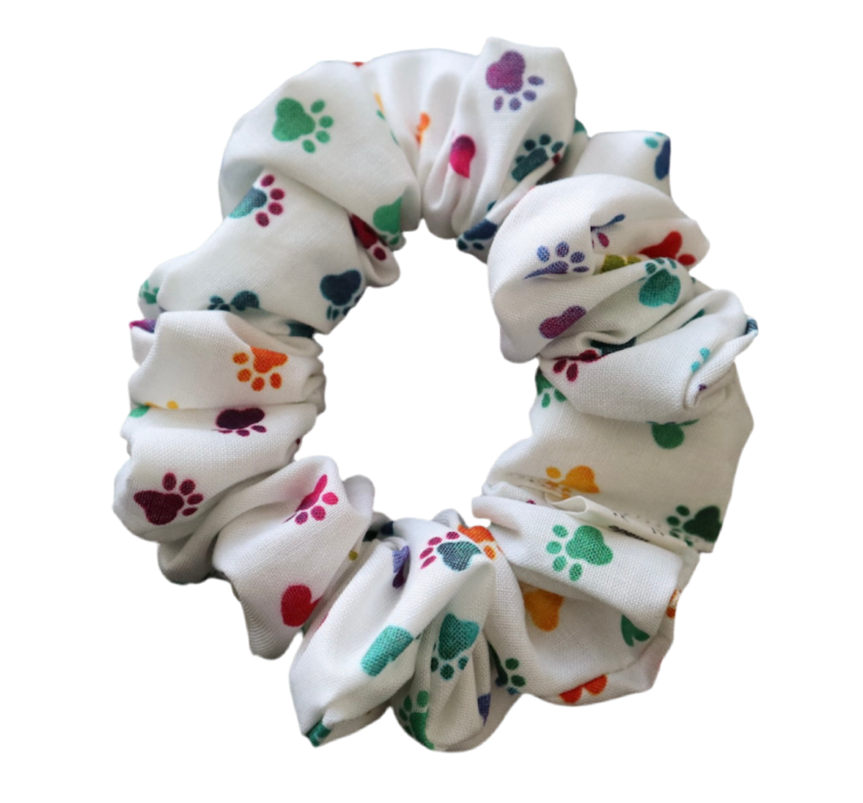Paw Print Scrunchies for Pet Lovers
