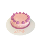 Circle Dog Cake With Bone & Pawprints