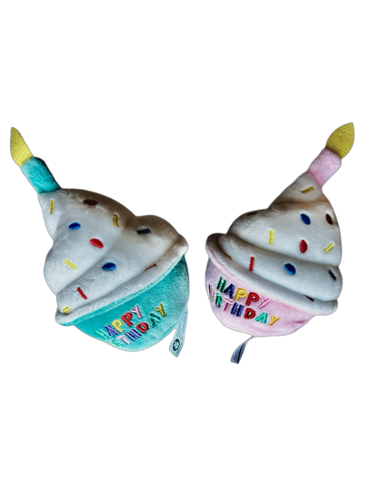 Mini Birthday Cupcake Dog Toy - The Barkery LLC