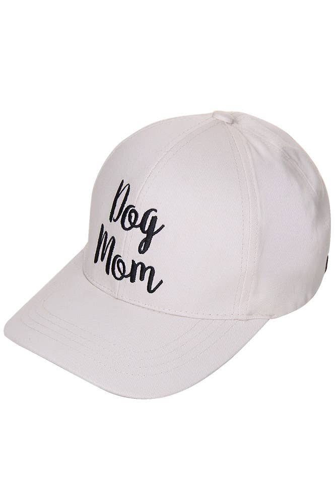 DOG MOM Embroidered Hat