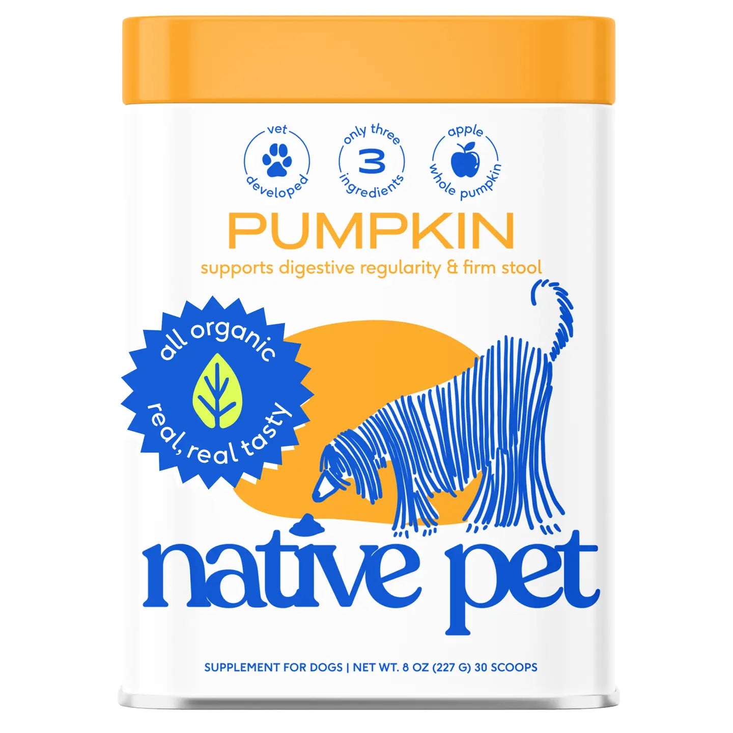 Organic Pumpkin Fiber Powder, Digestive Supplement For Dogs - The Barkery LLC