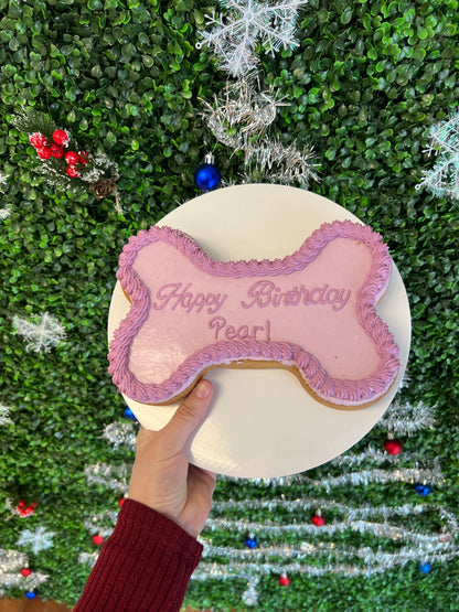 9inch Organic Bone Dog Cake for Celebrations
