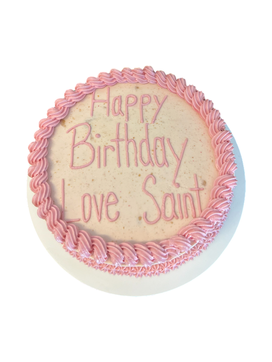 6inch Organic Circle Dog Cake - Customizable Message