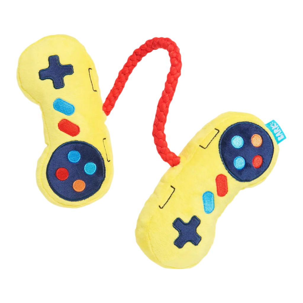 Game on tug controller dog toy