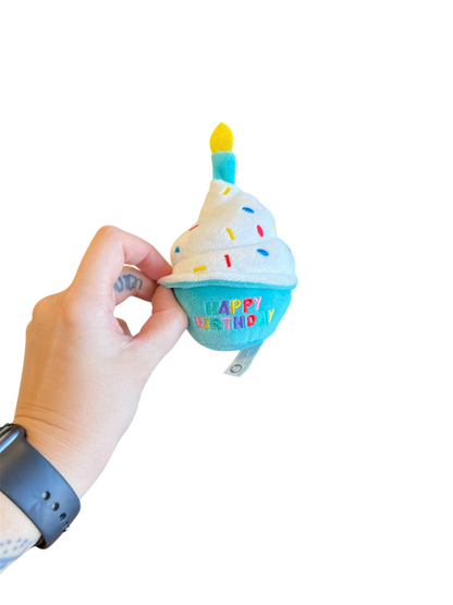 Mini Birthday Cupcake Dog Toy - The Barkery LLC