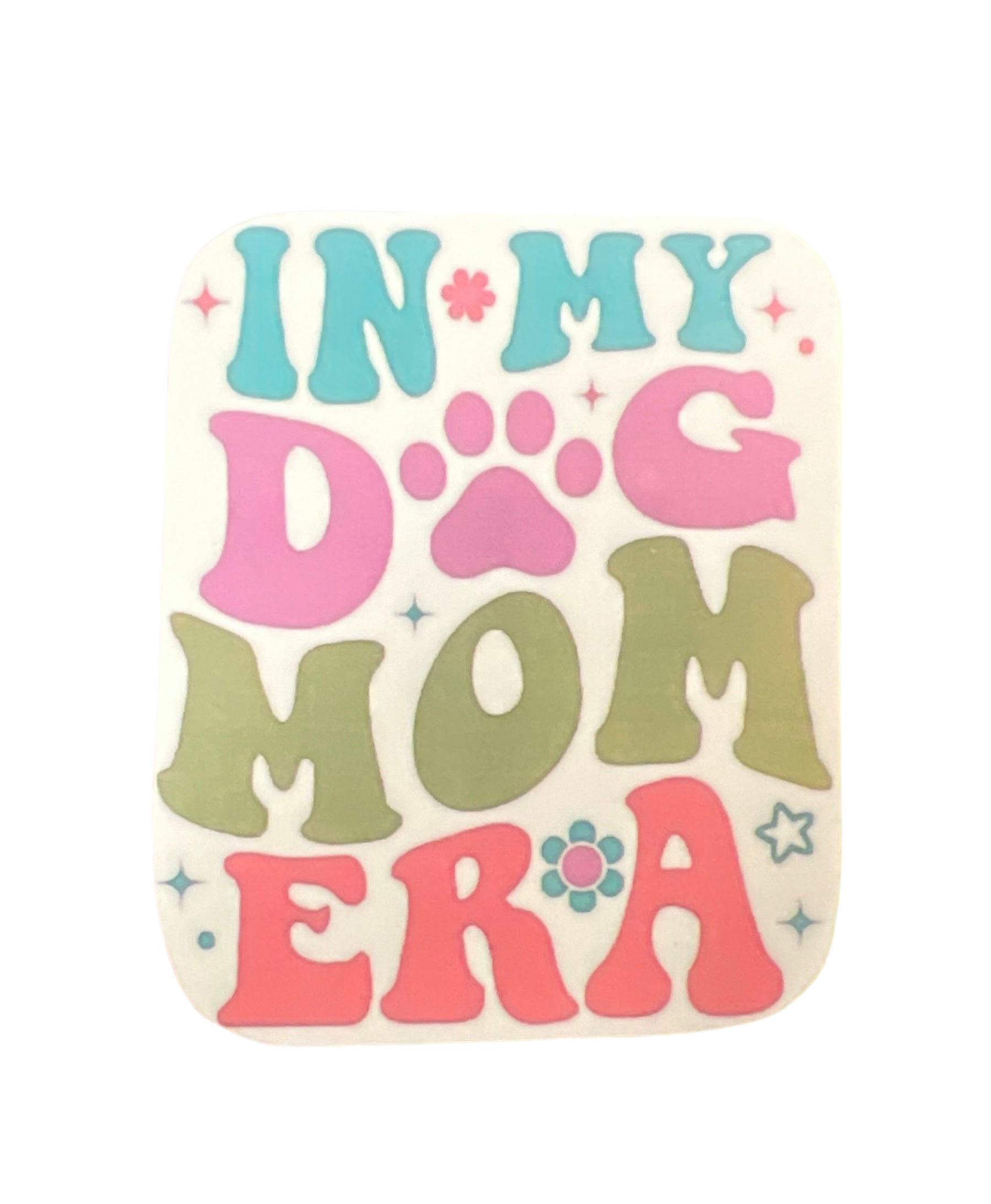 The Barkery LLC Dog Mom Sticker - Colorful Retro Design