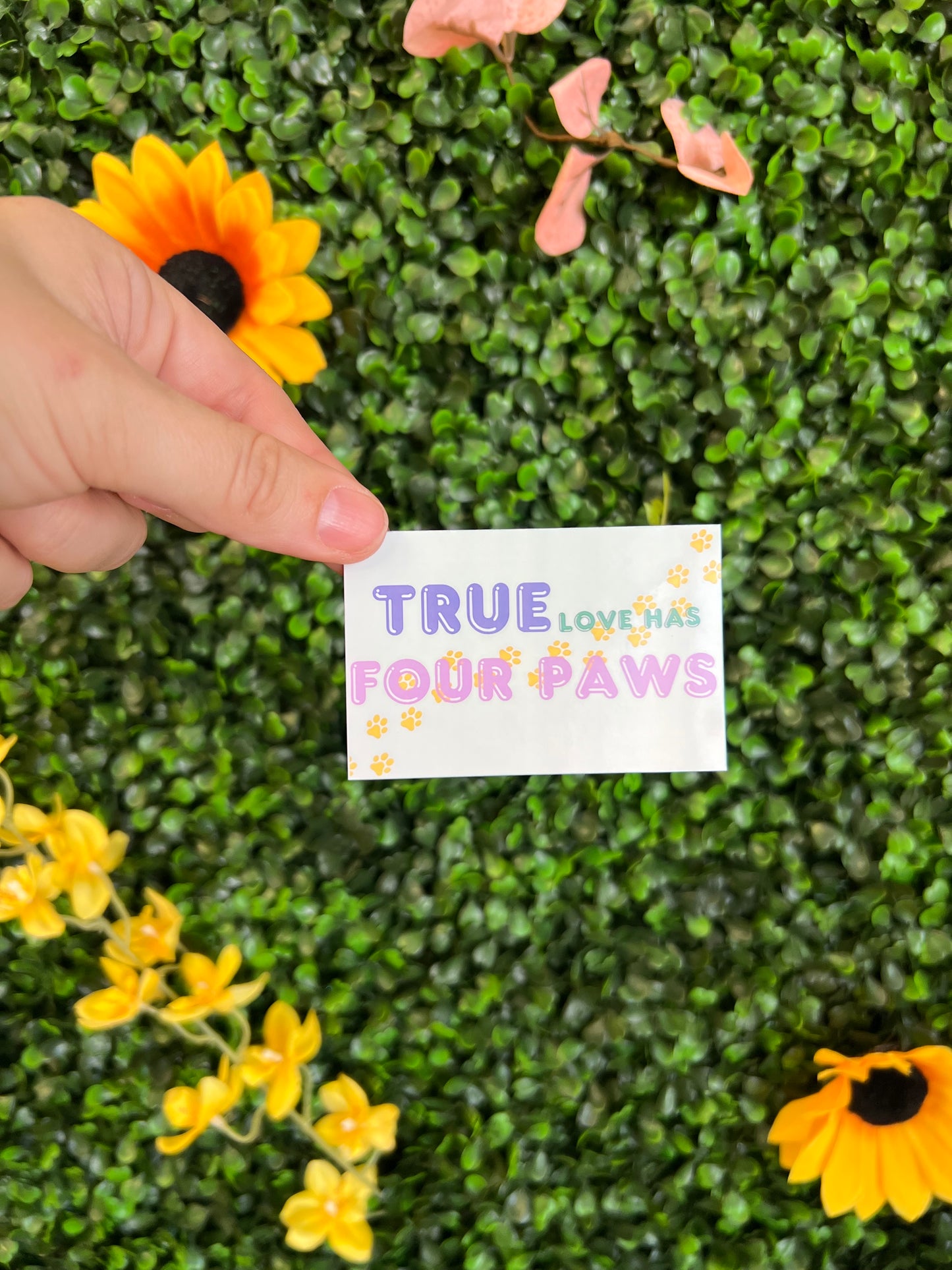 True Love Has Four Paws Stickers - The Barkery LLC