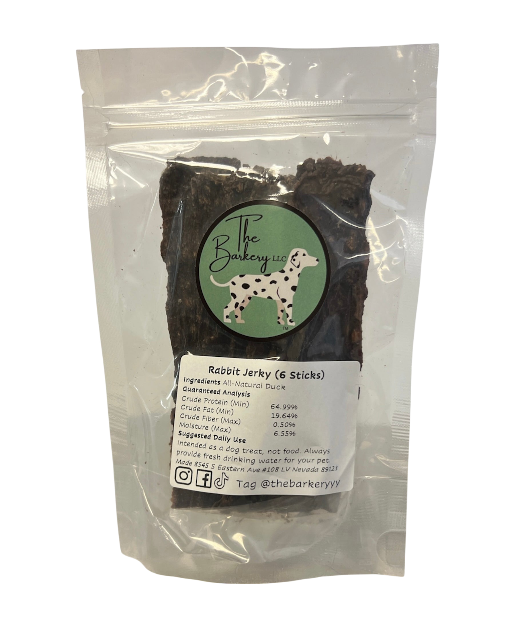 All Natural Rabbit Jerky for Dogs and Cats