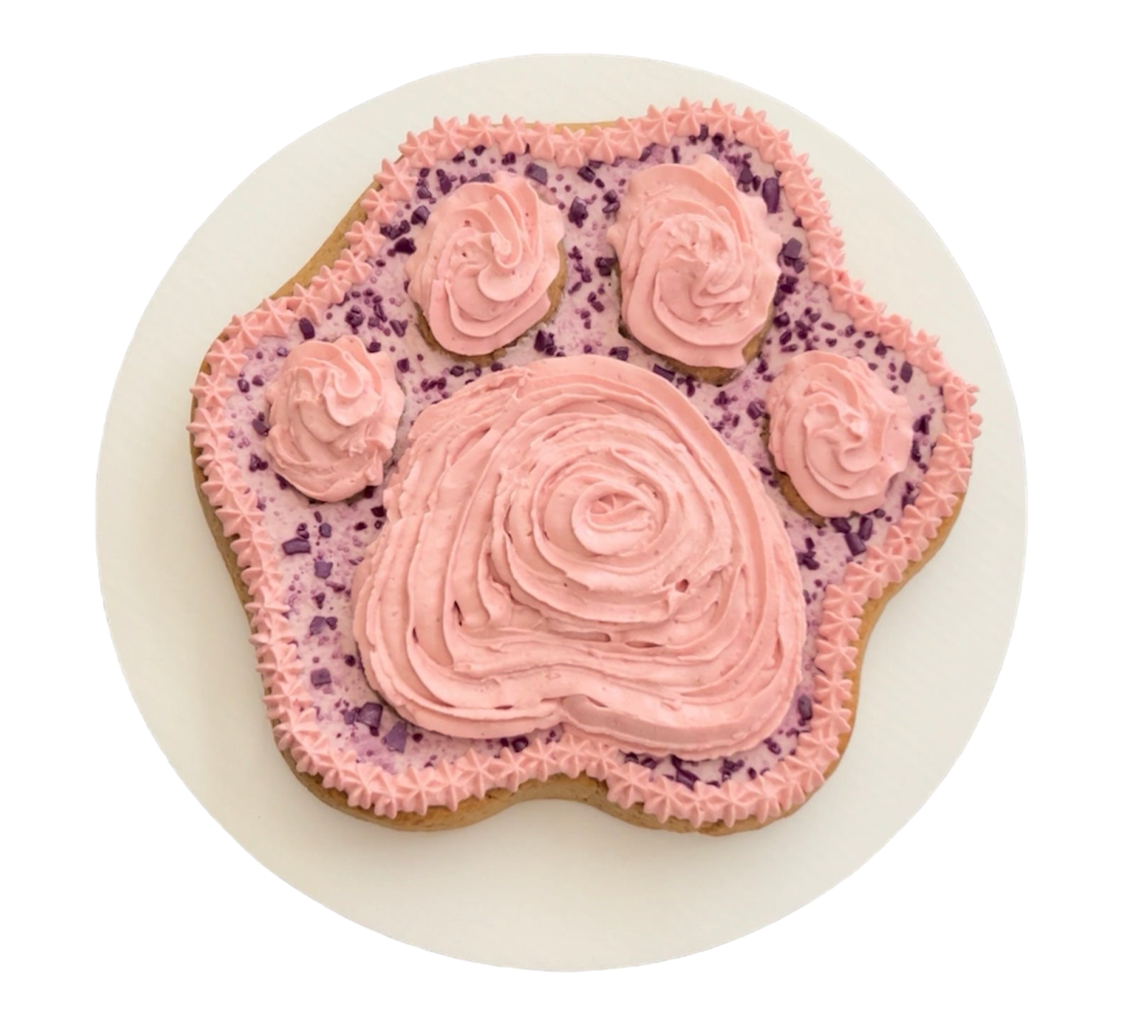 8inch Organic Paw Print Dog Cake (Organic)