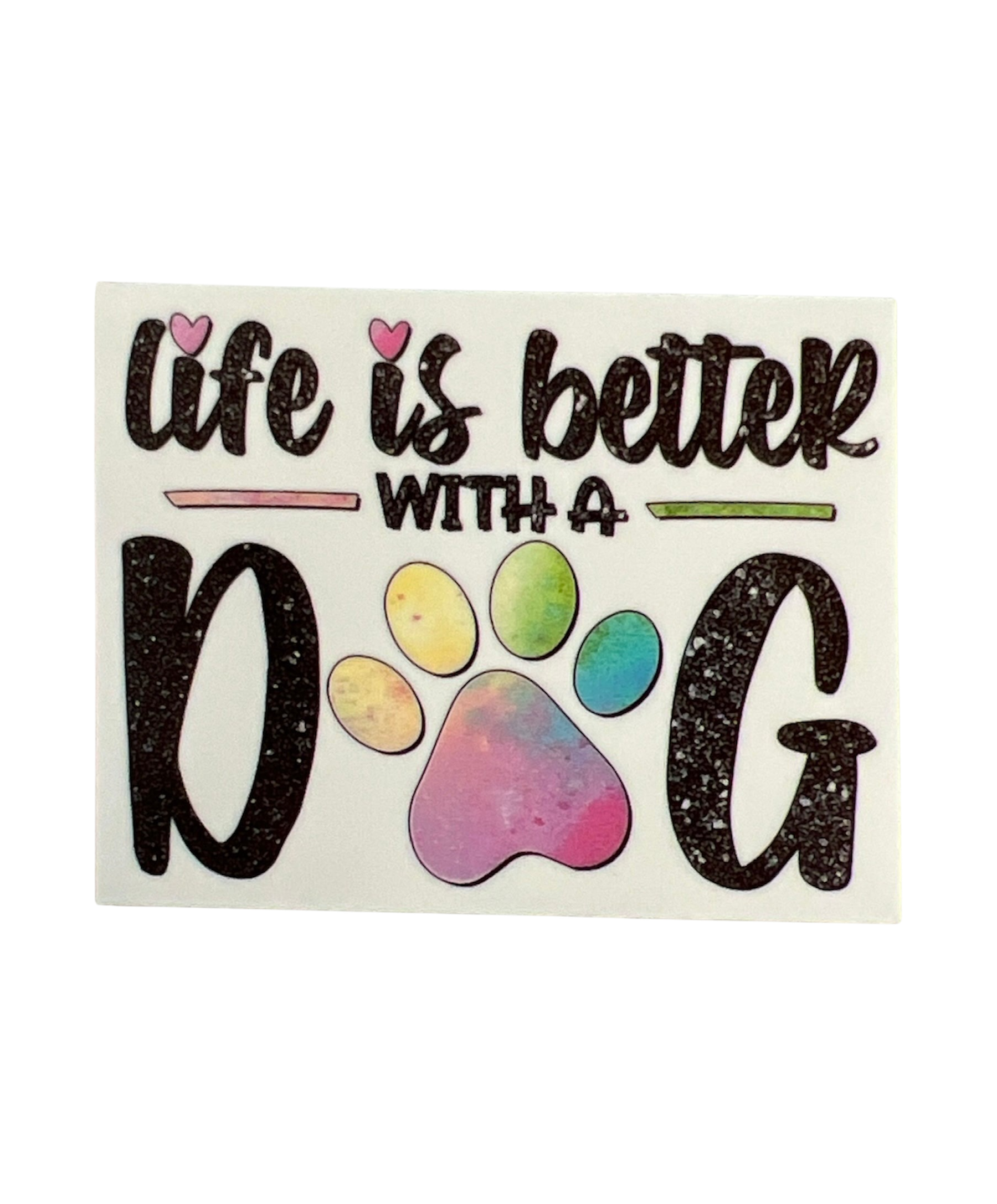 Life is Better With a DOG Sticker by The Barkery LLC