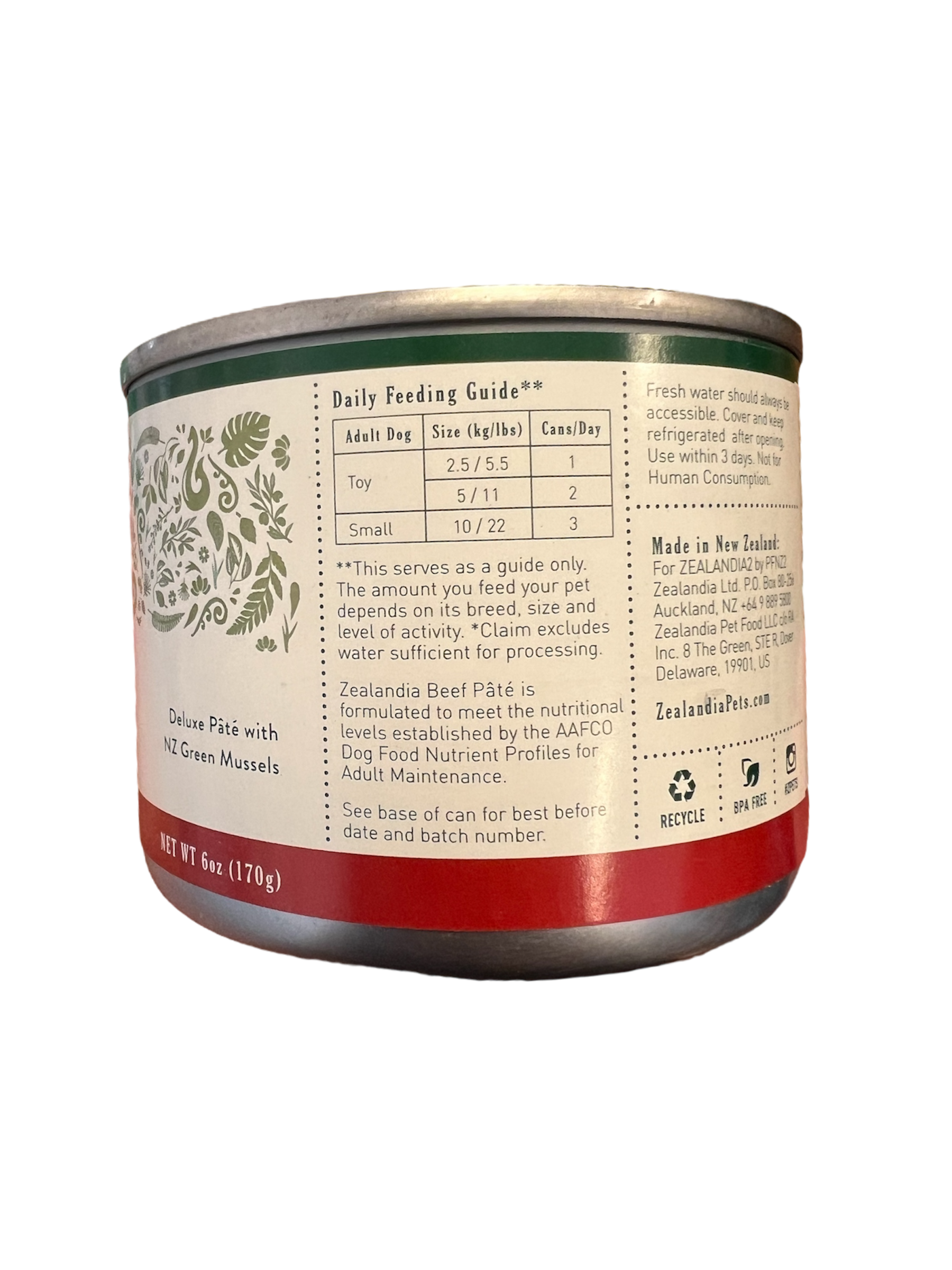 Beef Pate Dog Food Zealandia