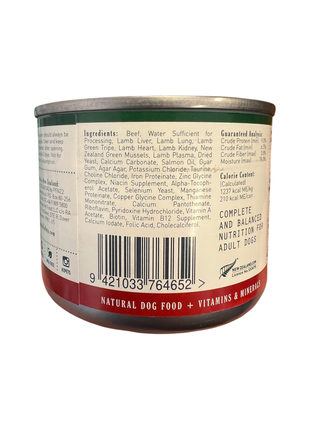 Beef Pate Dog Food Zealandia