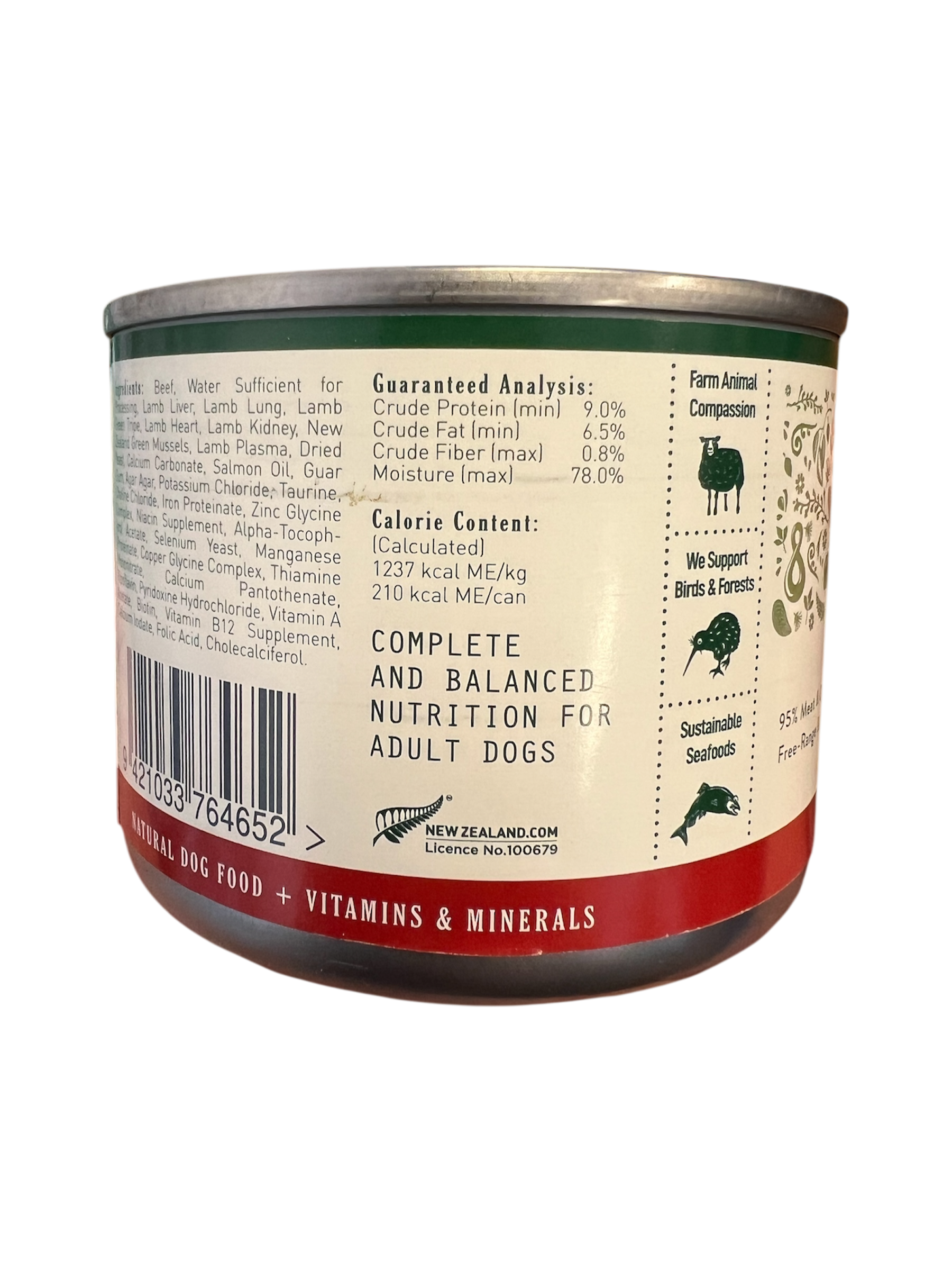 Beef Pate Dog Food Zealandia