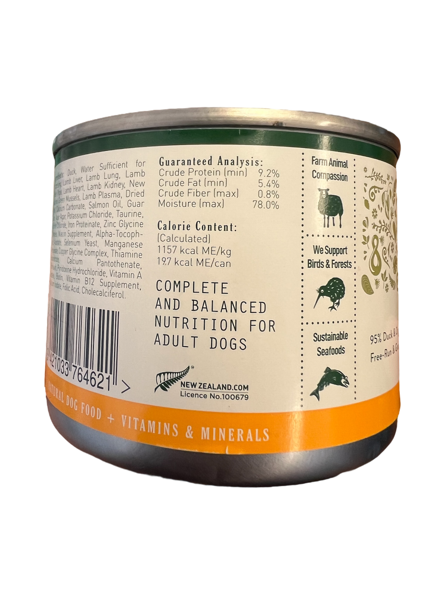 Duck Pate Dog Food Zealandia
