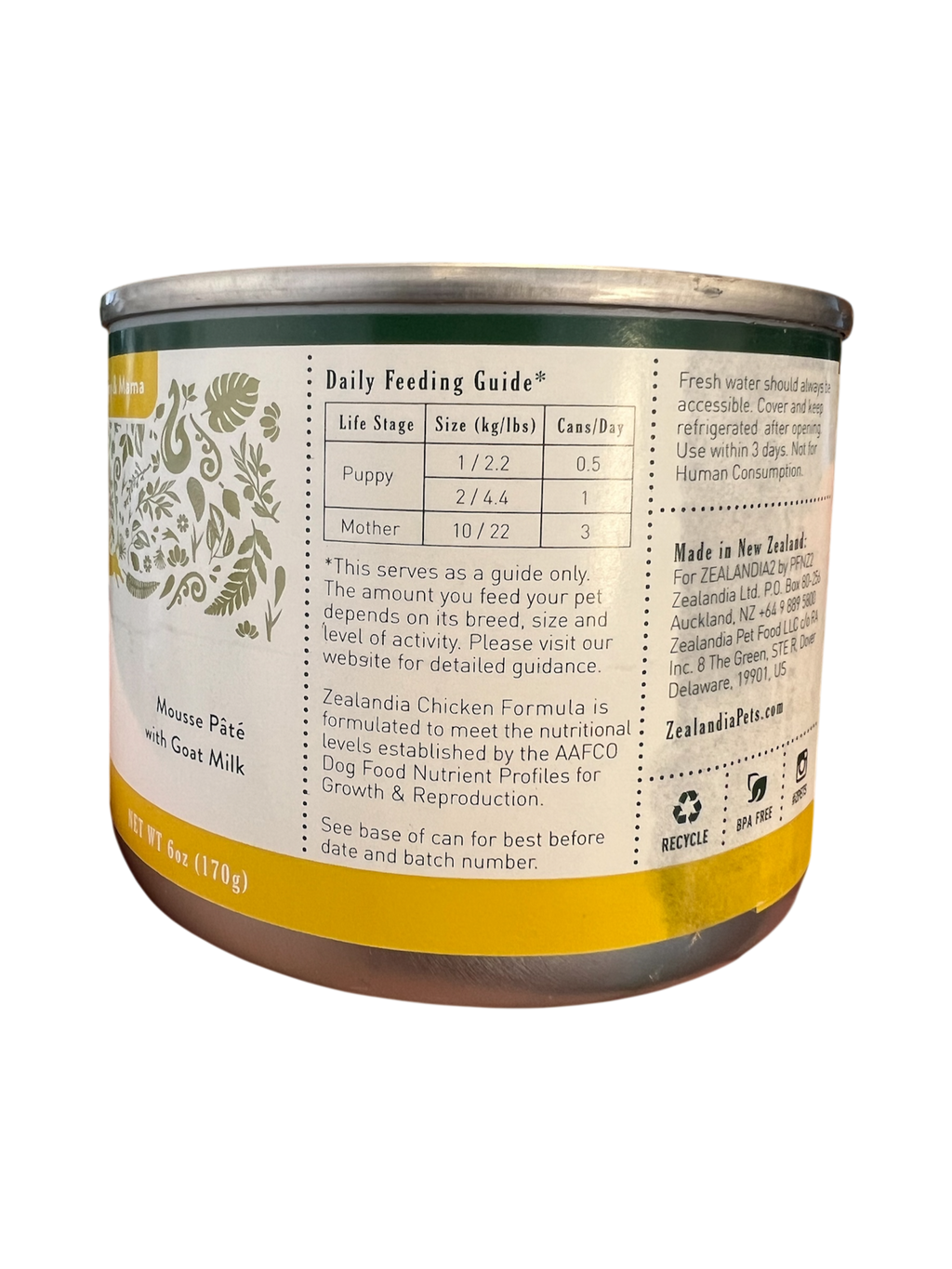 Chicken Formula Puppy & Momma Dog Food Zealandia