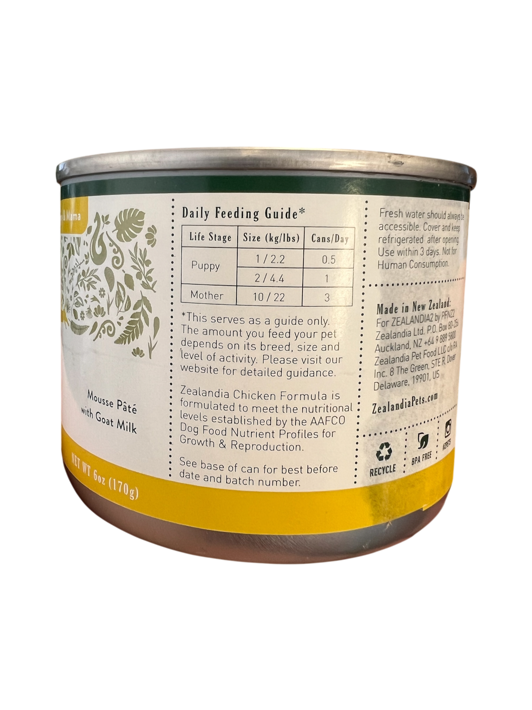 Chicken Formula Puppy & Momma Dog Food Zealandia