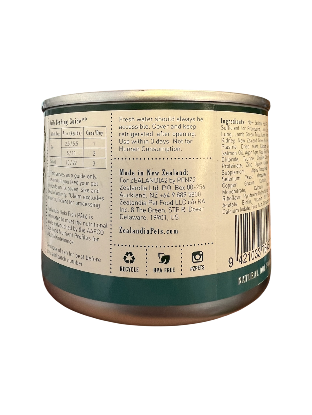 Hoki Fish Pate Dog Food
