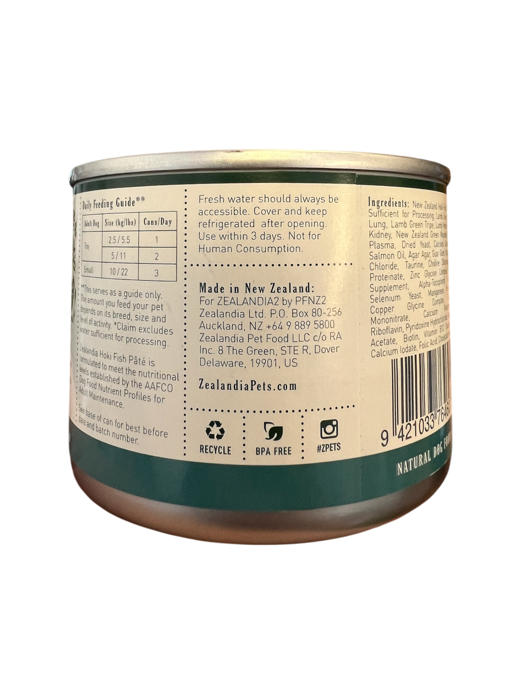 Hoki Fish Pate Dog Food