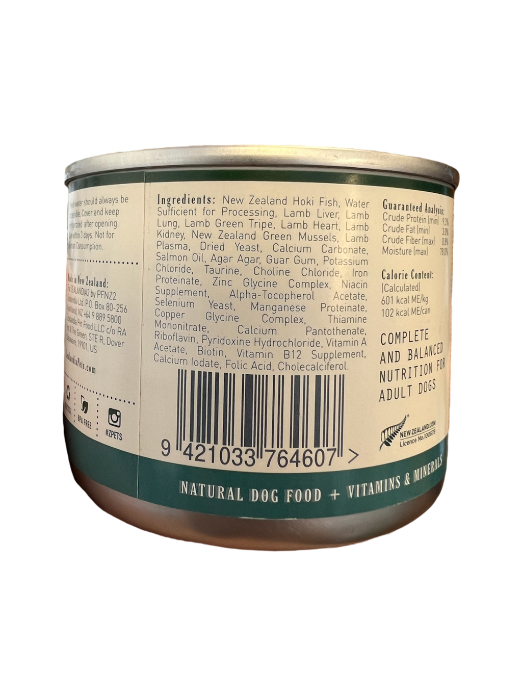 Hoki Fish Pate Dog Food