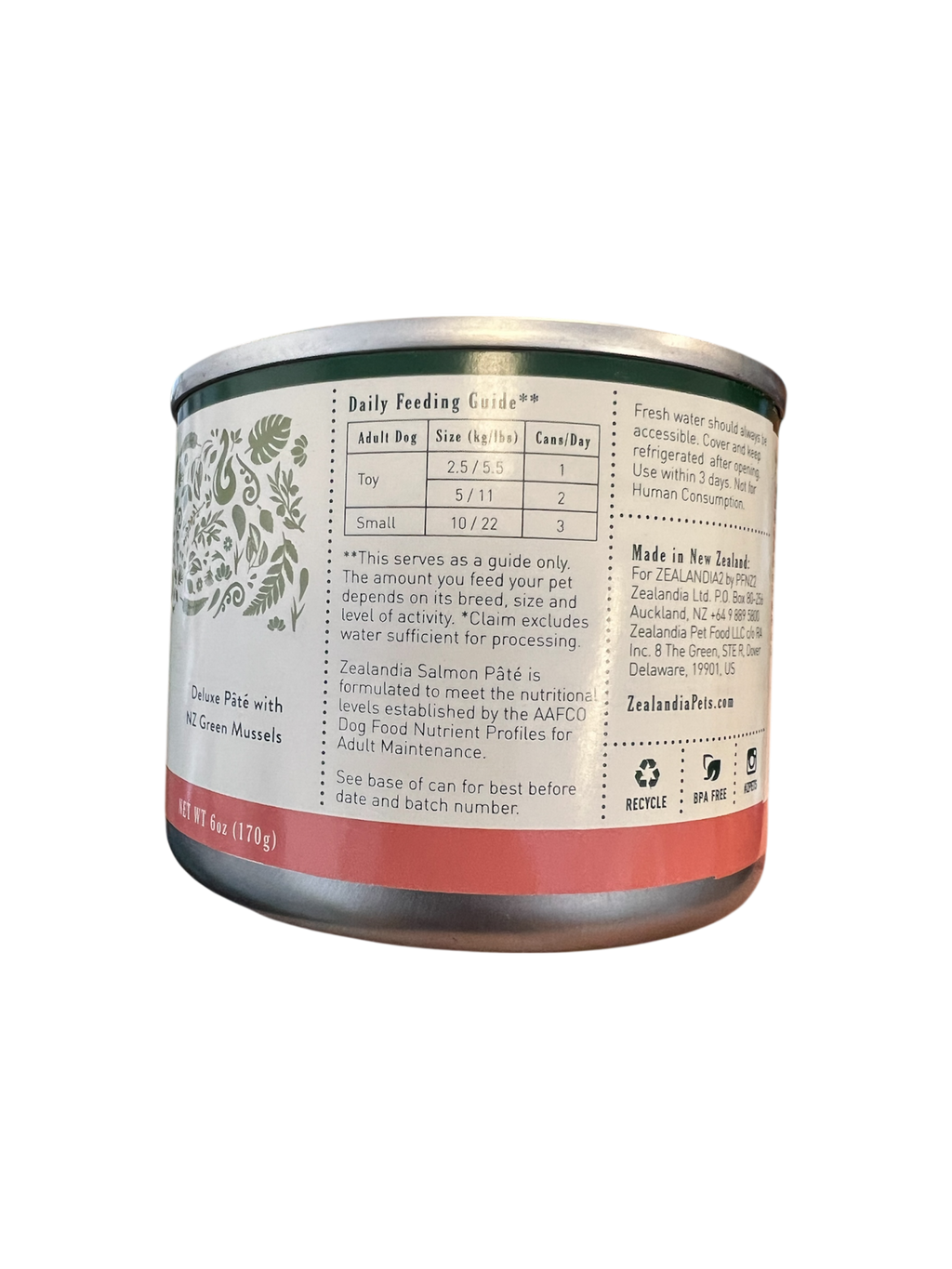 Salmon Pate Dog Food Zealandia