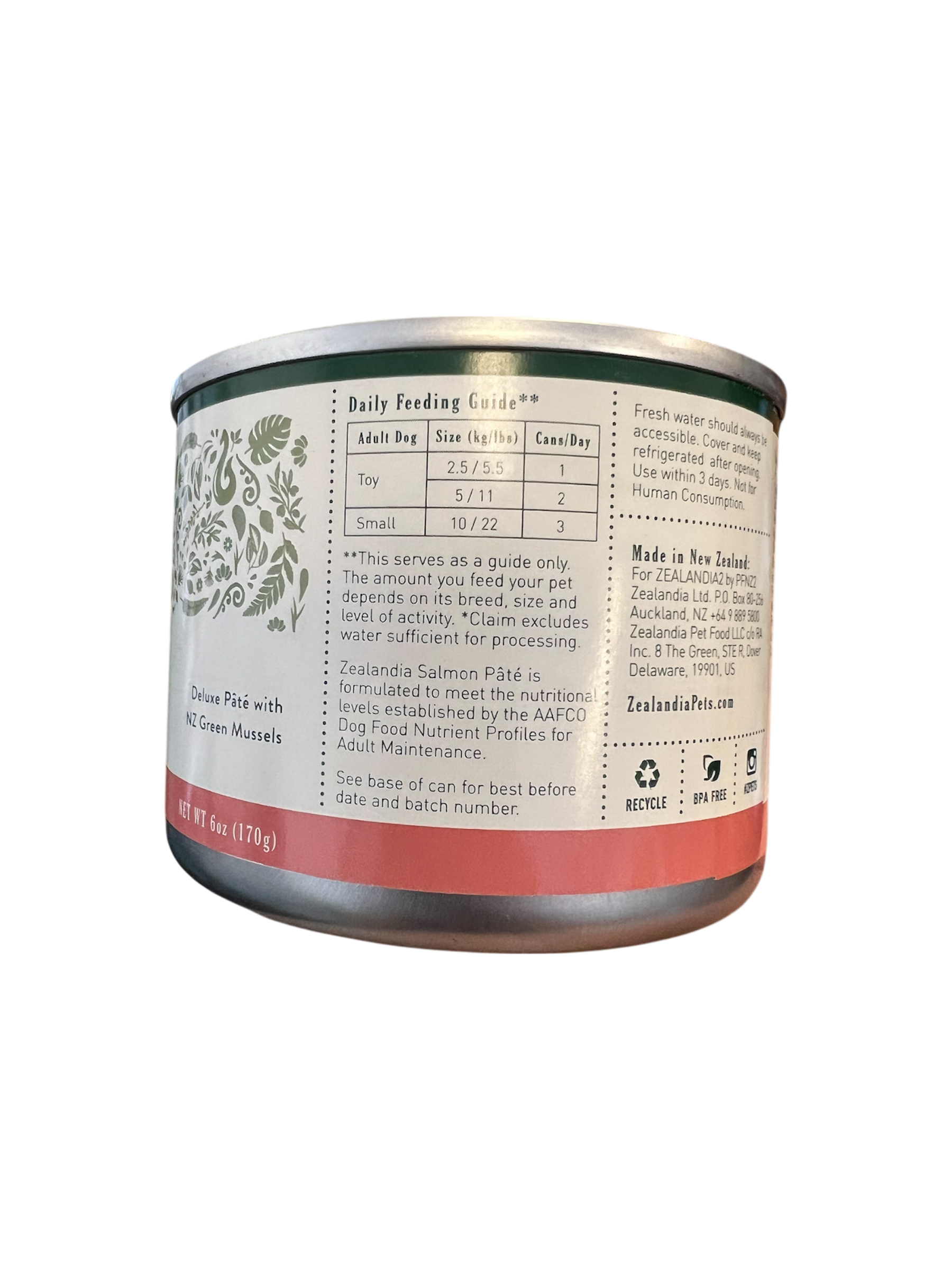 Salmon Pate Dog Food Zealandia