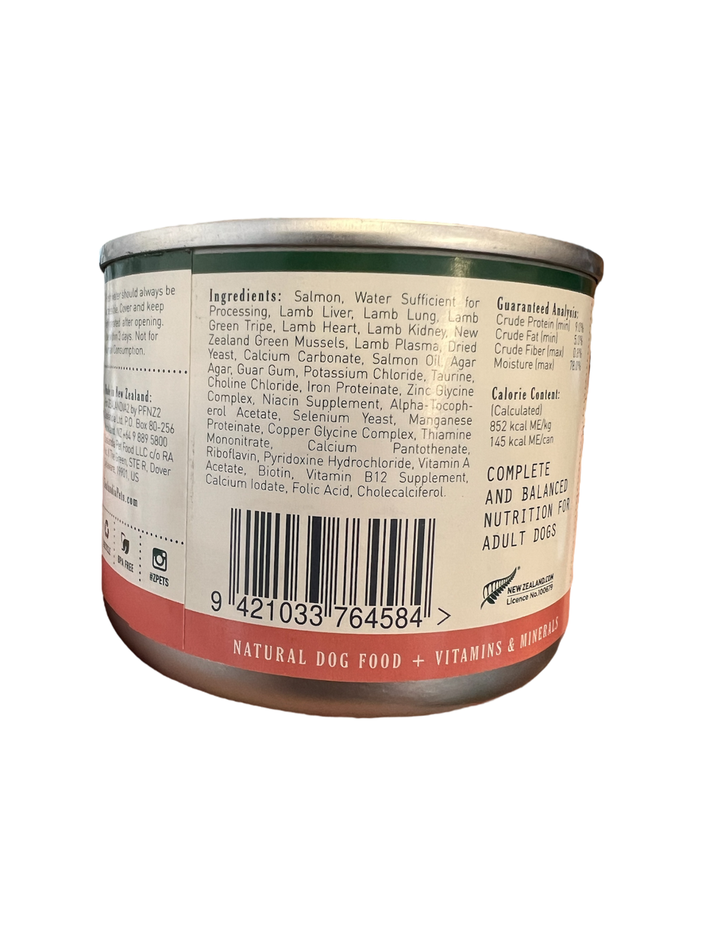 Salmon Pate Dog Food Zealandia