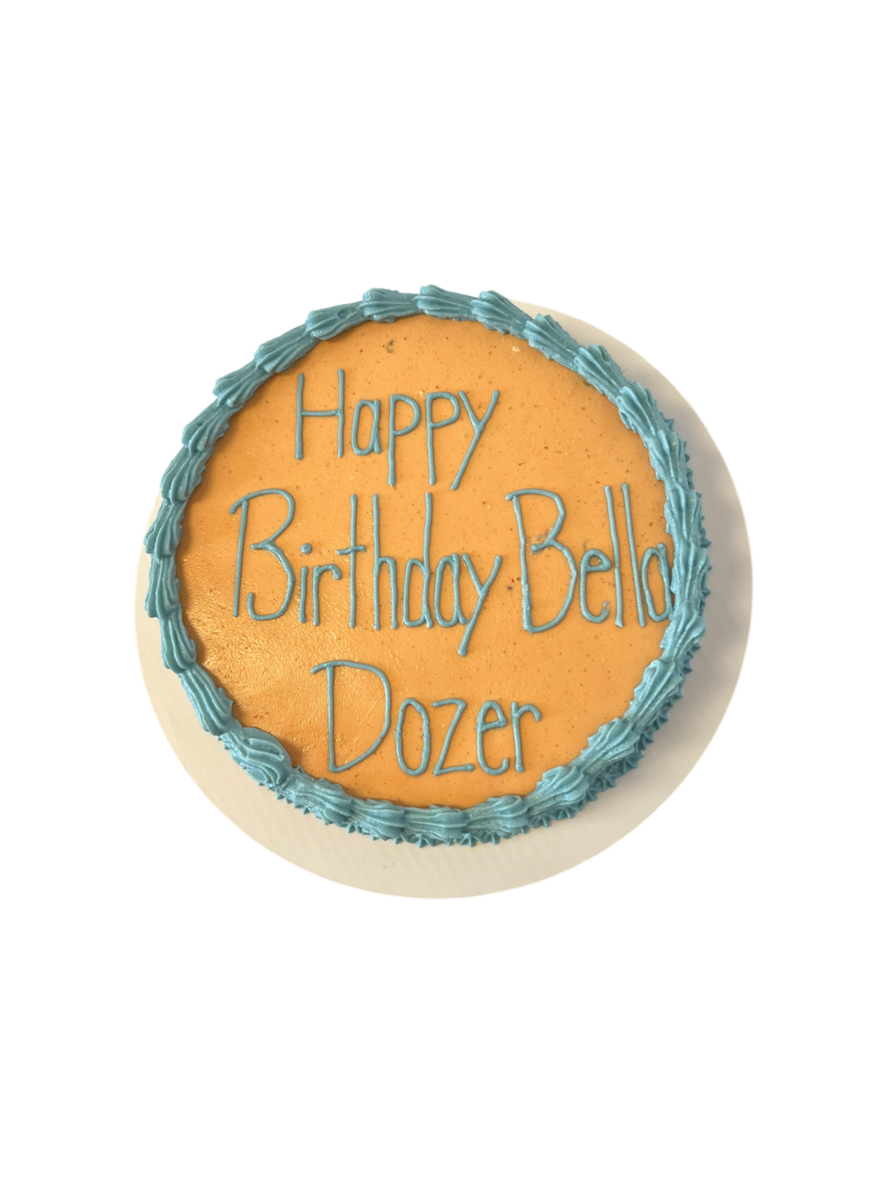 6inch Organic Circle Dog Cake - Customizable Message