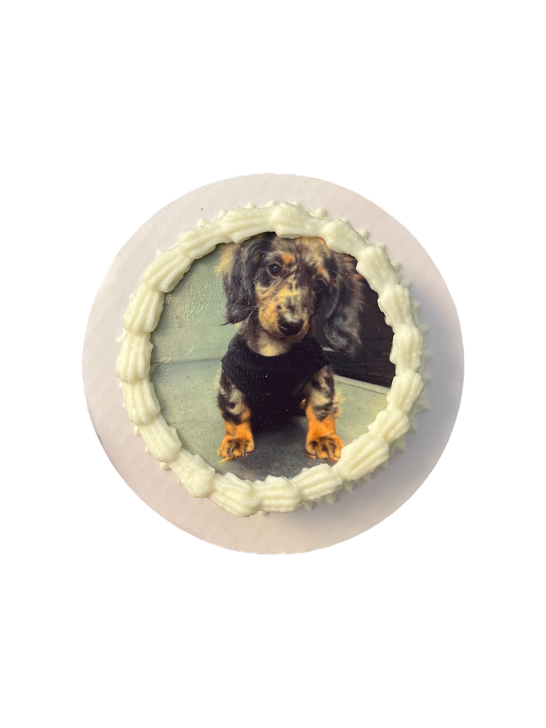 4inch Custom Image Dog Cake Organic