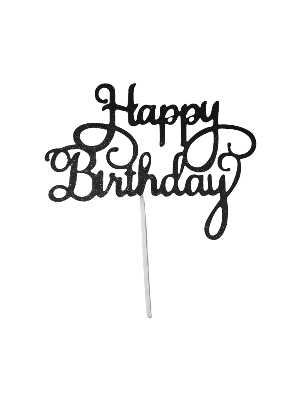 Large Glitter Happy Birthday Cake Topper