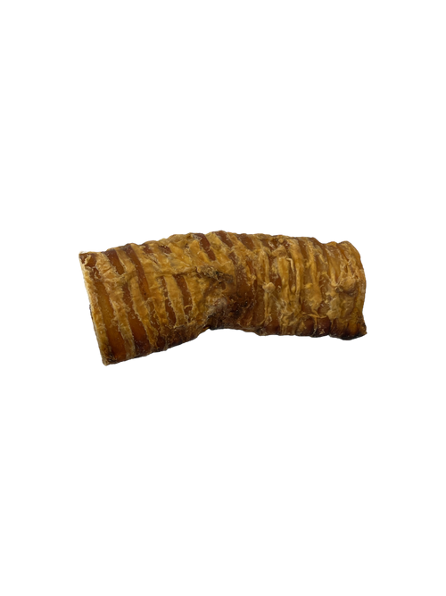 Dehydrated beef trachea for dogs from The Barkery Las Vegas natural crunchy chew rick in glucosamine