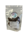 Dehydrated chicken necks for dogs from The Barkery Las Vegas natural single-ingredient crunchy chew treat.
