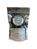 Dehydrated chicken hearts for dogs and cats in 2 ounce bag from The Barkery Las Vegas natural single-ingredient treat.
