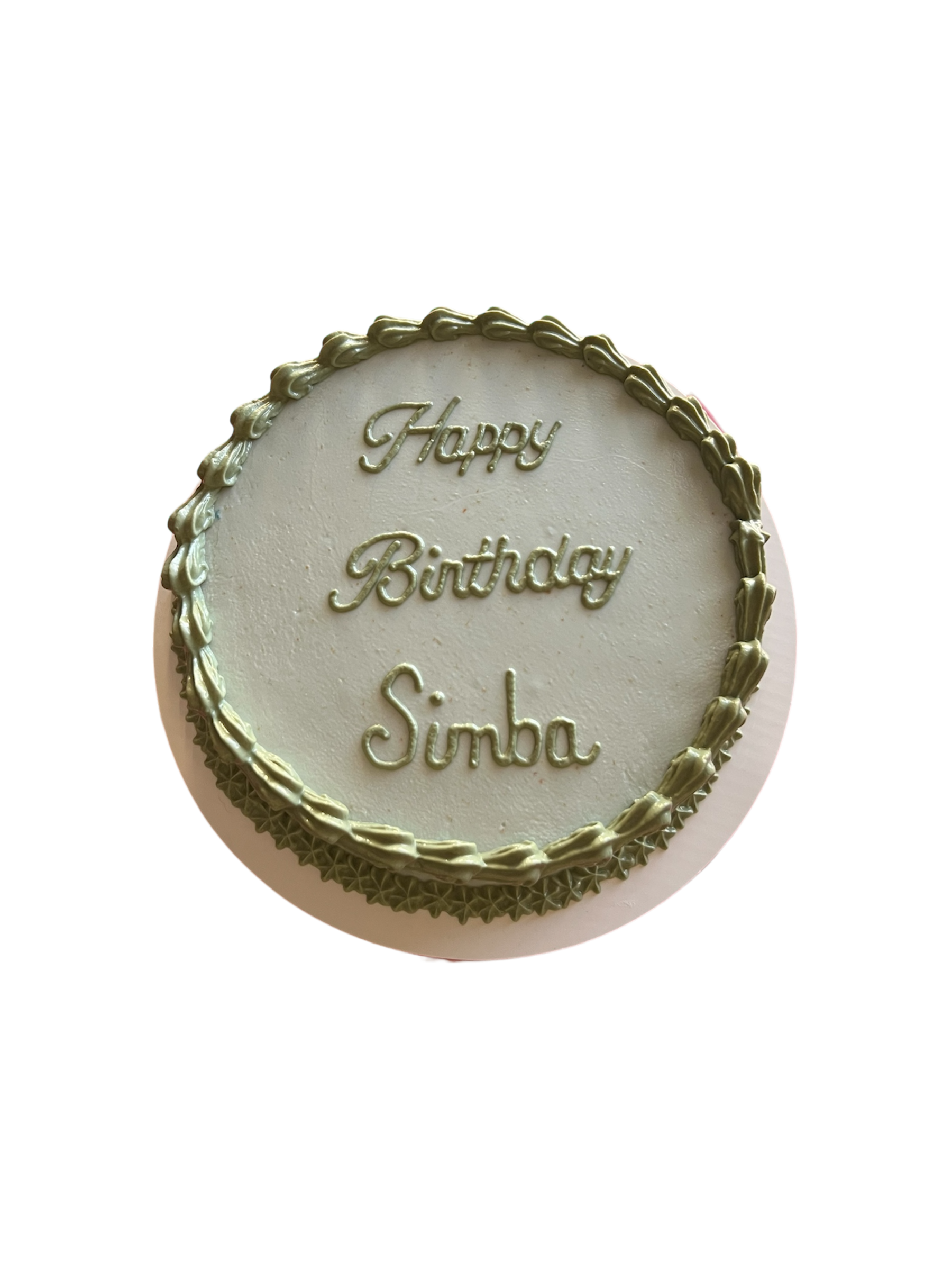 6inch Circle Dog Cake