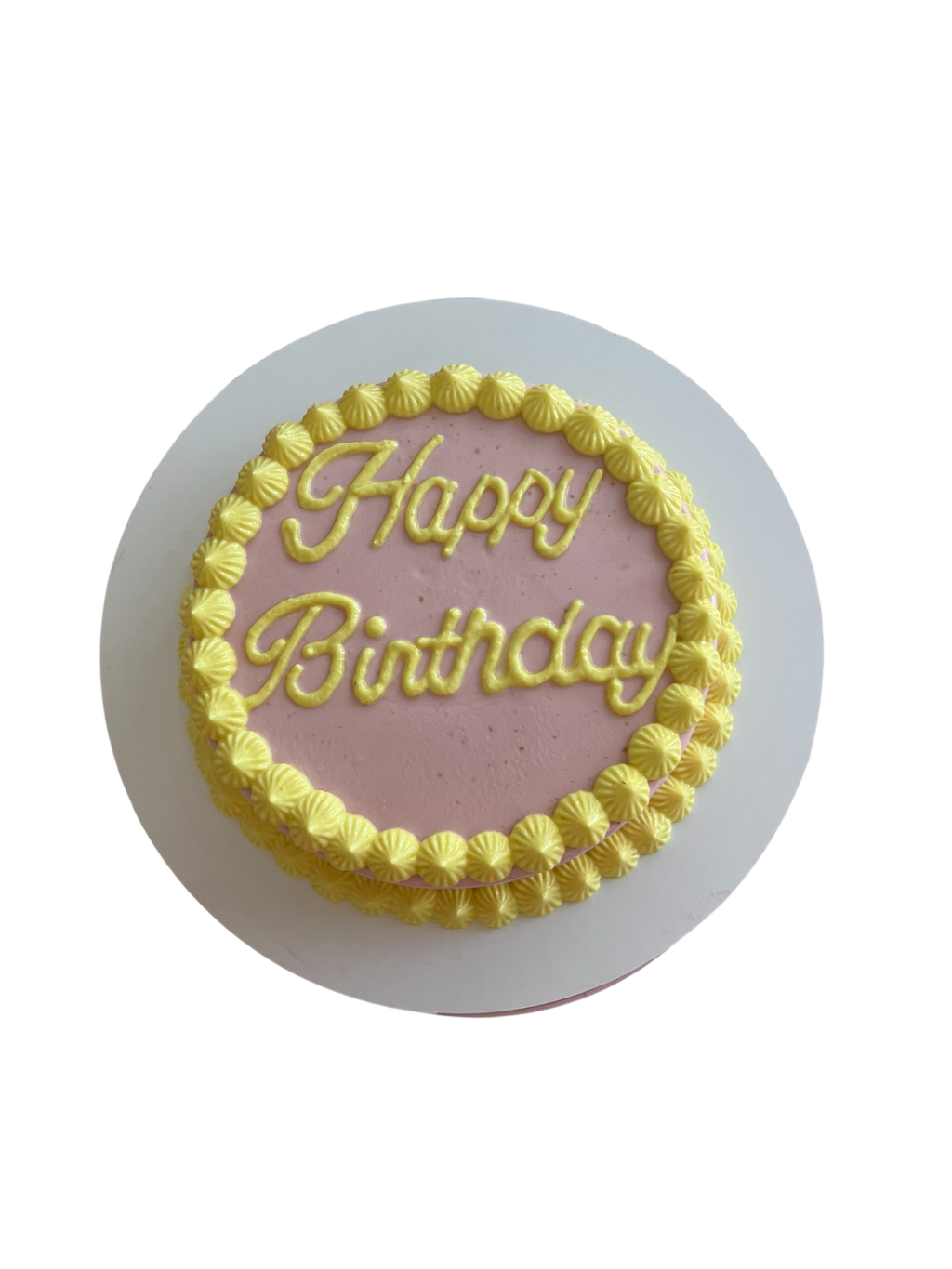 4 Inch Circle Dog Birthday Cake