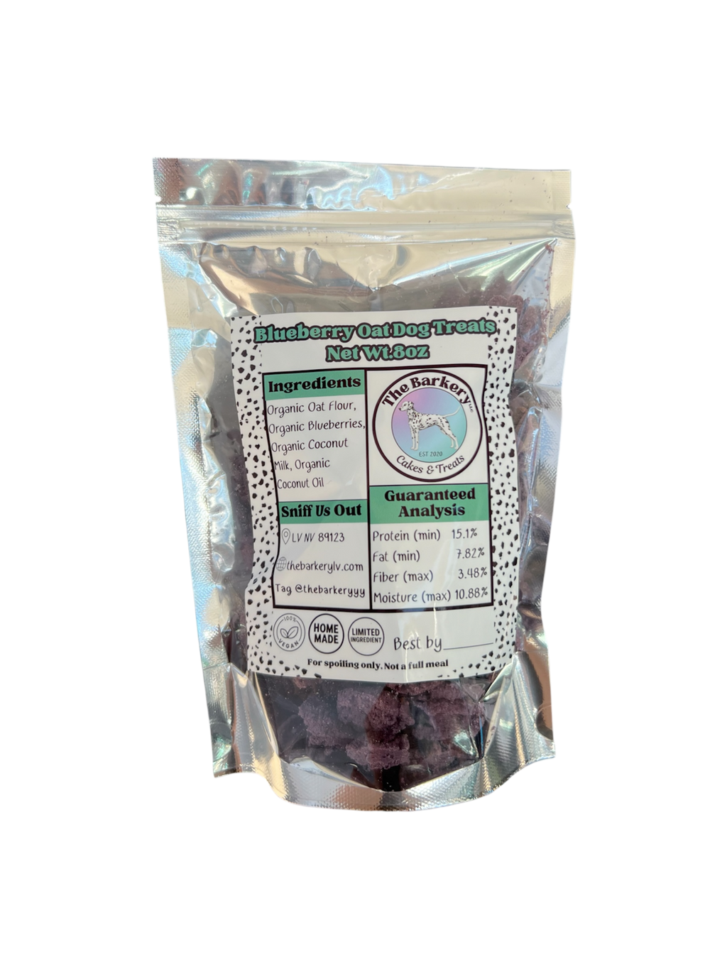 Organic Blueberry Oat Dog Treats