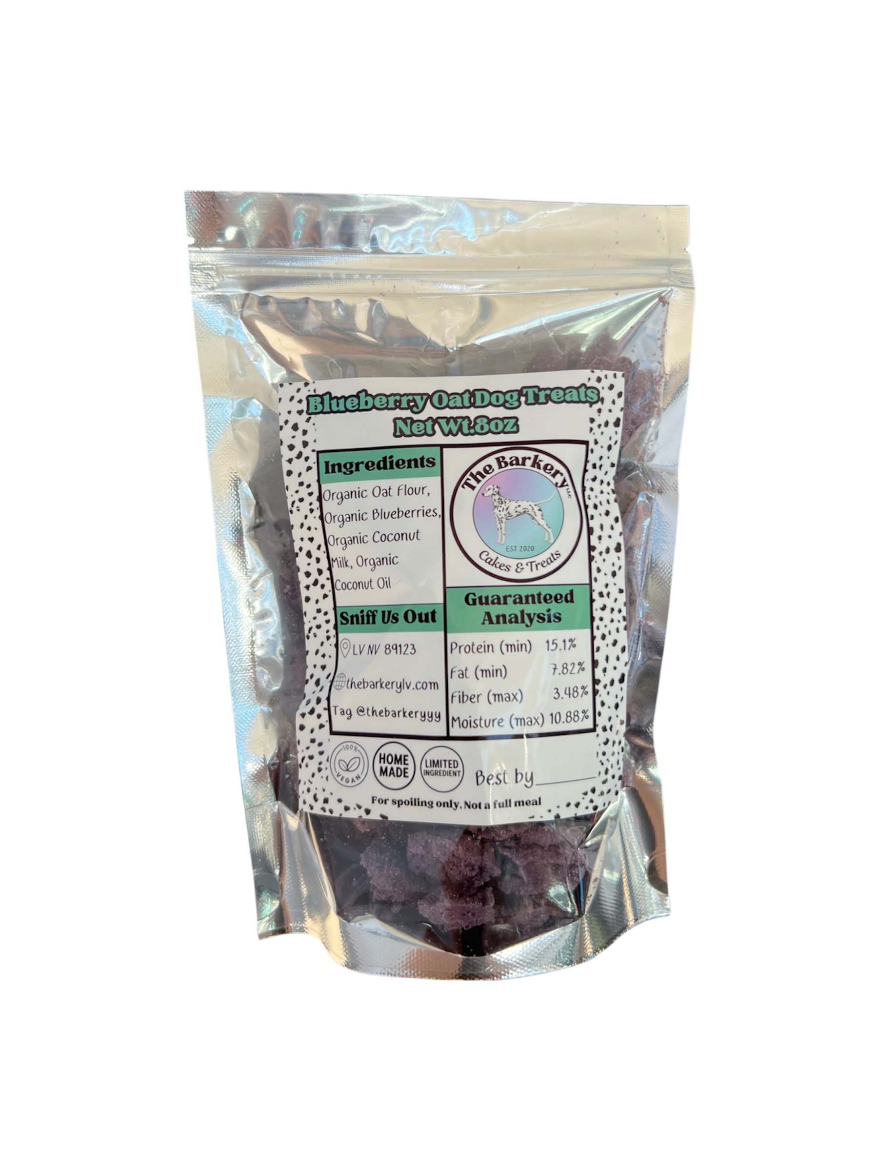 Organic Blueberry Oat Dog Treats