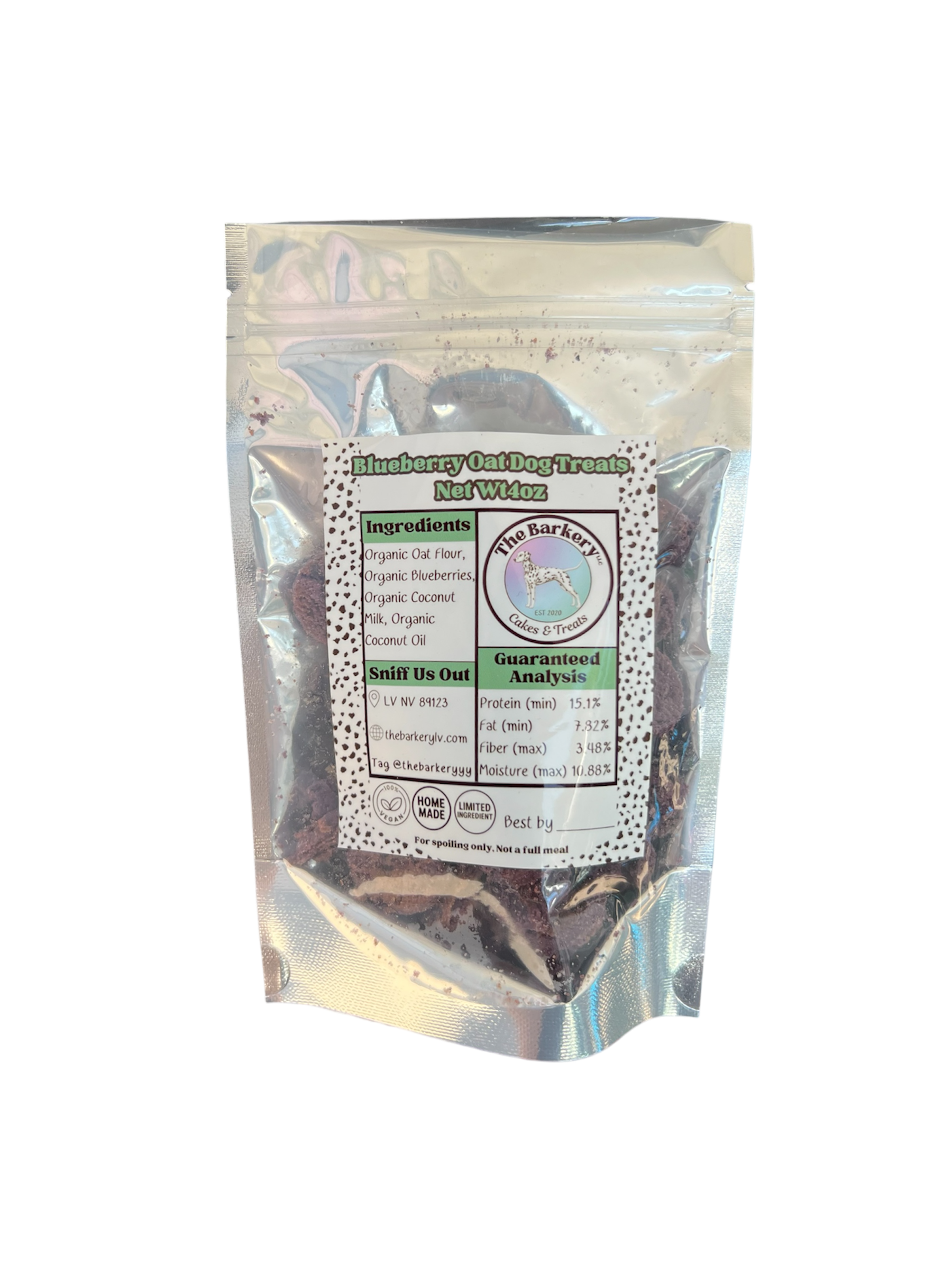 Organic Blueberry Oat Dog Treats