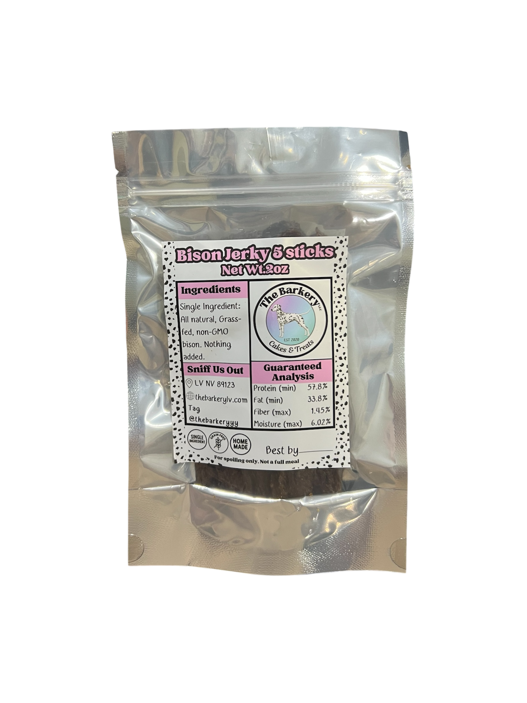 All Natural Bison Dog Jerky