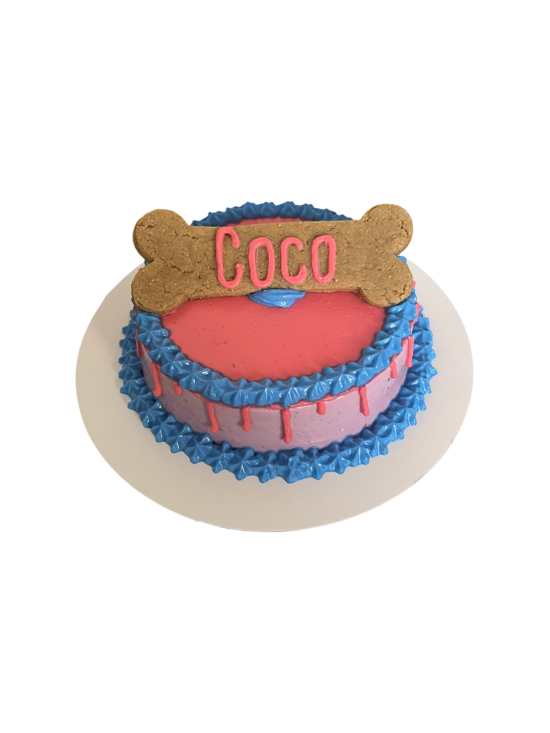 4inch Drip Cake - Custom Bone with Name (Cat & Dog)