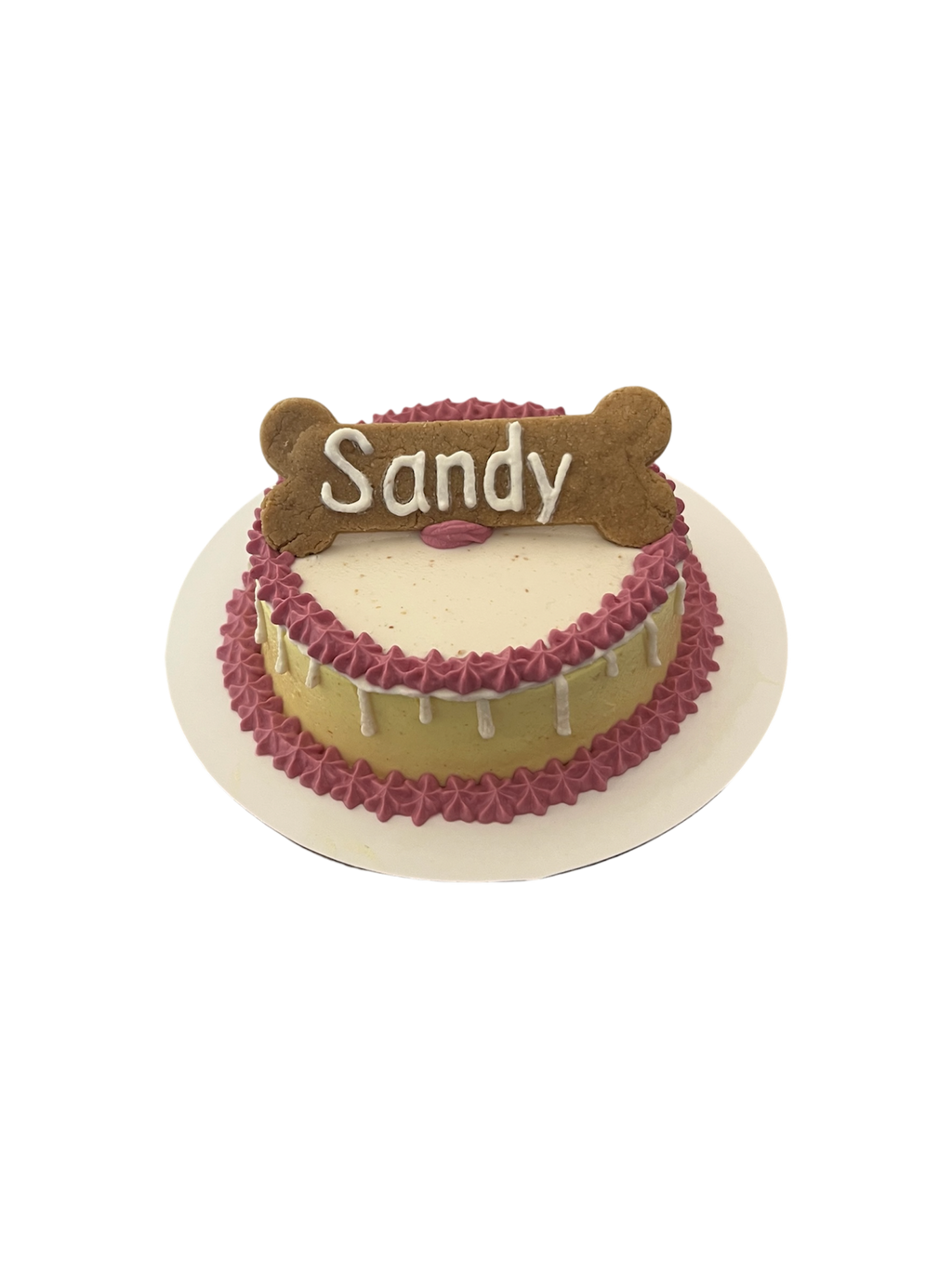 4inch Drip Cake - Custom Bone with Name (Cat & Dog)